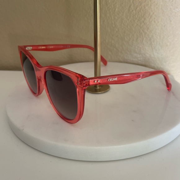 Celine Red Sunglasses - Picture 1 of 9